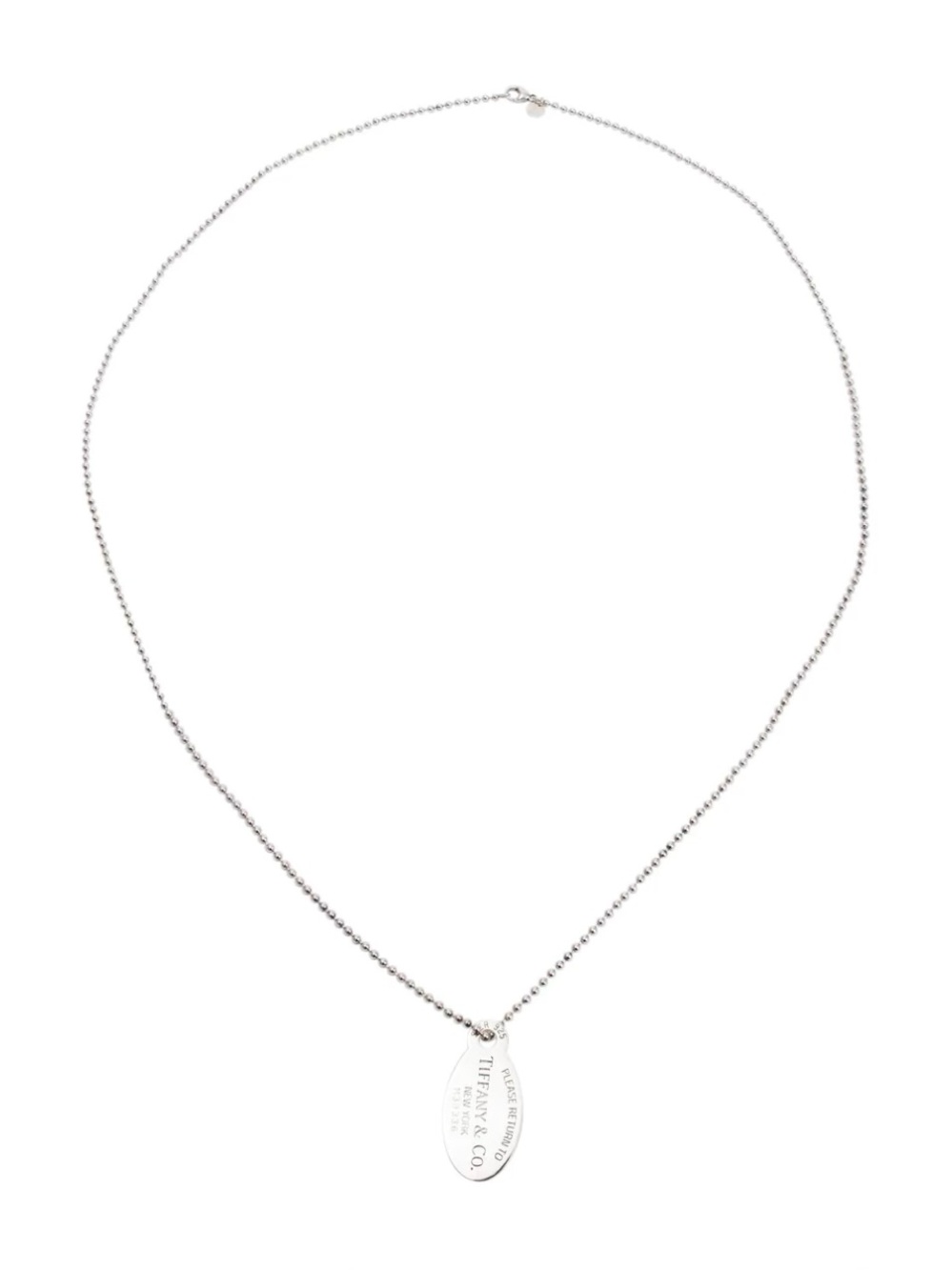 Tiffany & Co. Large Dog Tag on Ball Chain - Picture 3 of 4
